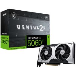 MSI NVIDIA GeForce RTX 5060 Ti 8G Ventus 2X OC Plus GDDR7 128bit Gaming Graphics Card, Boost Clock up to 2617 MHz, PCIe Gen 5, D