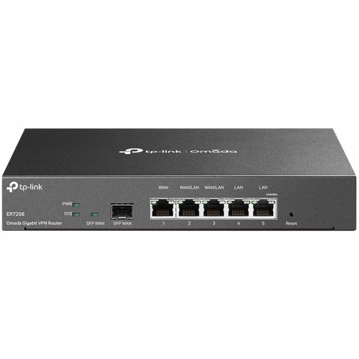 TPLink ER7206 Omada Gigabit MultiWAN VPN Router, 1× G SFP WAN Port, 1