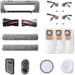 Anker, Eufy S2 Accessories Package, 2 Pairs of Side Brushes, 2 Filter Sets, 1 Roller Brush, 1 Brush Guard, Water Tank Filter, Du
