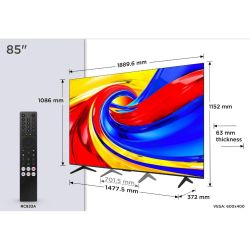 TCL 85"P7L 4K QLED Google...