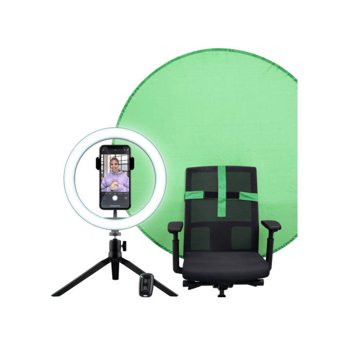 Official Twitch Brand Ring Light and Green Screen, Photography, Photography  Accessories, Lighting & Studio Equipment on Carousell