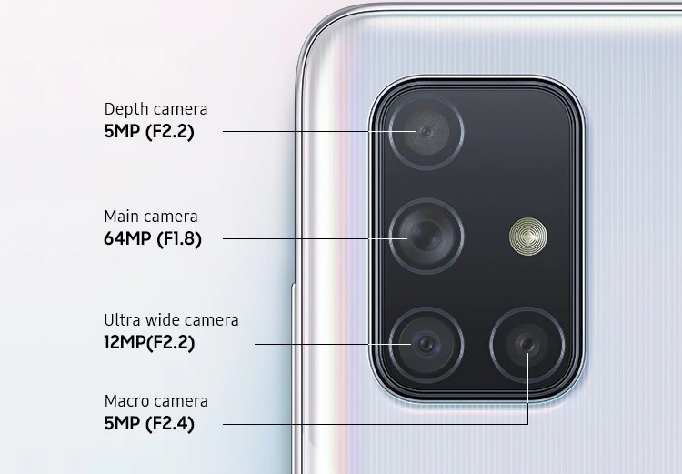 Samsung Galaxy A71 kamera